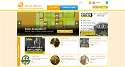 Desktop Screenshot of novelgames.com