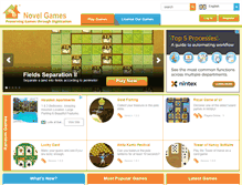Tablet Screenshot of novelgames.com